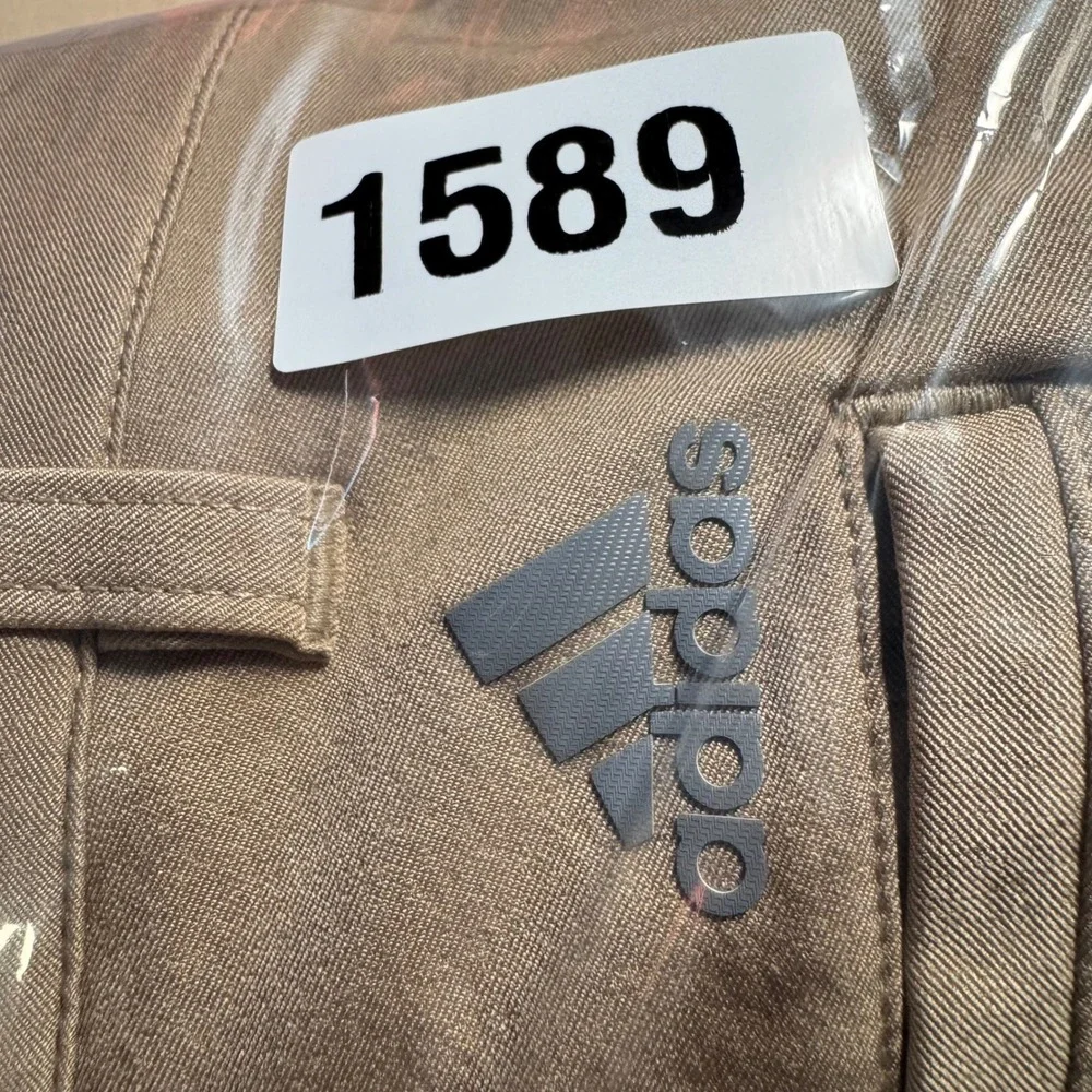 Adidas Ultimate 365 Pants 38x30 Khaki Tan Stretch Performance Straight Leg Chino